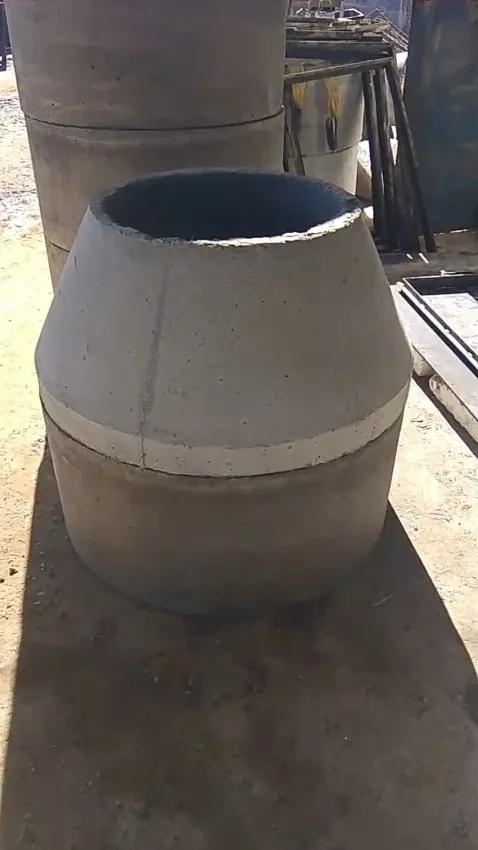 Peça cônica pré-moldada de concreto fabricada pela INFRA BR